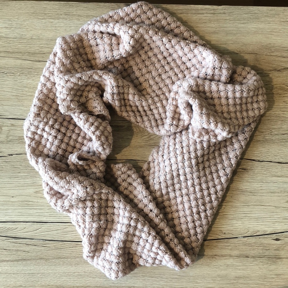 Pink infinity scarf